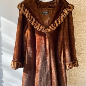 Jones New York Rich Brown Teddy Jacket